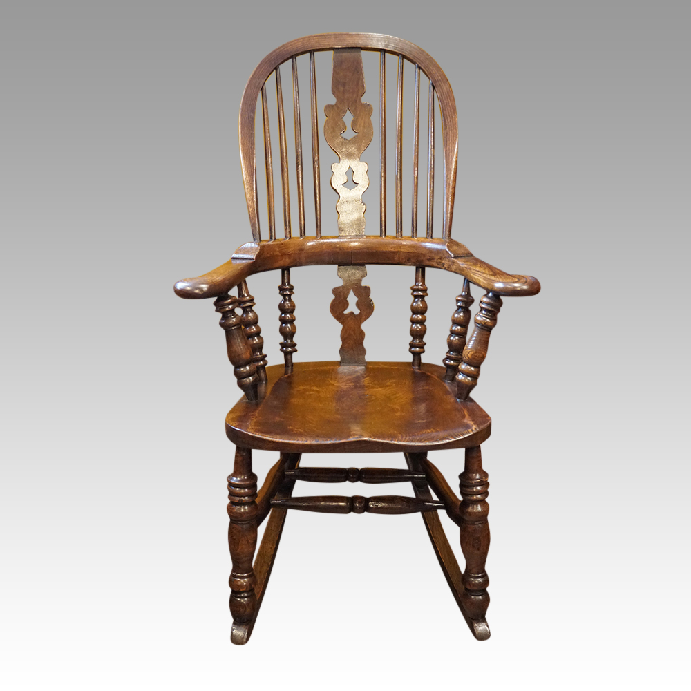 Victorian-Windsor-rocking-chair.jpg Victorian Windsor rocking chair - Image 1