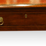 Victorian mahogany banded pedestal desk - Image 11