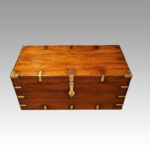Victorian brass bound campaign chest