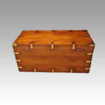 Victorian brass bound campaign chest - Image 3