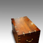 Victorian brass bound campaign chest Now Sold - Image 3