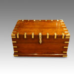Victorian brass bound military chest