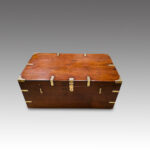 Victorian brass bound military chest