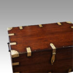 Victorian brass bound military chest - Image 2