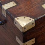 Victorian brass bound military chest - Image 11