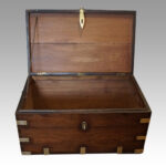 Victorian brass bound military chest - Image 7