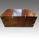 Victorian brass bound military chest - Image 3