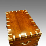Victorian brass bound military chest - Image 2