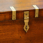 Victorian brass bound military chest - Image 6