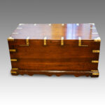 Victorian brass bound military chest - Image 2