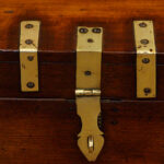 Victorian brass bound military chest - Image 7