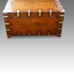 Victorian brass bound military chest - Image 9