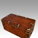 Victorian brass bound military chest - Image 12