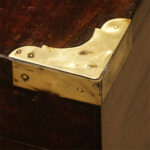 Victorian brass bound officers military chest - Image 9