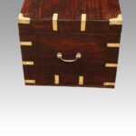 Victorian brass bound officers military chest - Image 8