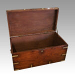 Victorian brass bound military chest - Image 8