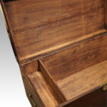 Victorian brass bound officers military chest - Image 6