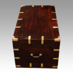 Victorian brass bound officers military chest - Image 3