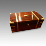Victorian brass bound rosewood lap-desk - Image 9