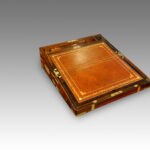 Victorian brass bound rosewood lap-desk - Image 2