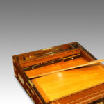 Victorian brass bound rosewood lap-desk - Image 3