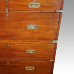 Victorian teak campaign chest - Image 2
