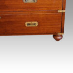 Victorian teak campaign chest - Image 3