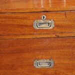 Victorian teak campaign chest - Image 5