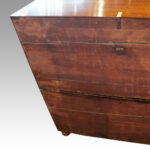 Victorian teak campaign chest - Image 7