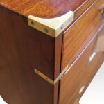 Victorian teak campaign chest - Image 8