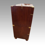 Victorian teak campaign chest - Image 9