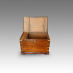 Victorian brass bound teak trunk - Image 7
