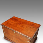 Victorian brass bound teak trunk - Image 2