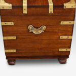 Victorian brass bound campaign trunk - Image 8