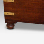 Victorian brass bound campaign trunk - Image 7