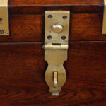Victorian brass bound campaign trunk - Image 6