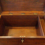 Victorian brass bound campaign trunk - Image 5