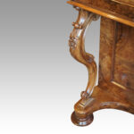 Victorian burr walnut pop-up Davenport desk - Image 7