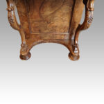 Victorian burr walnut pop-up Davenport desk - Image 6