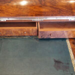 Victorian burr walnut pop-up Davenport desk - Image 3