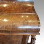 Victorian burr walnut pop-up Davenport desk - Image 12