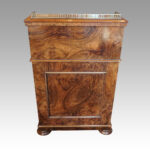 Victorian burr walnut pop-up Davenport desk - Image 11