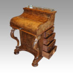 Victorian burr walnut pop-up Davenport desk - Image 10