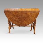 Victorian burr walnut Sutherland table - Image 3