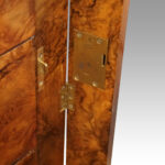Victorian burr walnut Wellington chest - Image 6