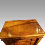 Victorian burr walnut Wellington chest - Image 3