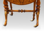 Victorian burr walnut baby Sutherland table - Image 4