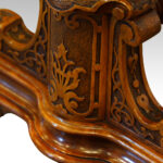 Victorian burr walnut card table - Image 3