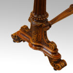 Victorian burr walnut card table - Image 6