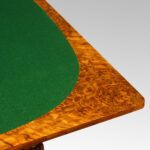 Victorian burr walnut card table - Image 8